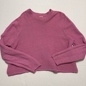 Cotton On Womens Small Pink Crew Neck Sweater